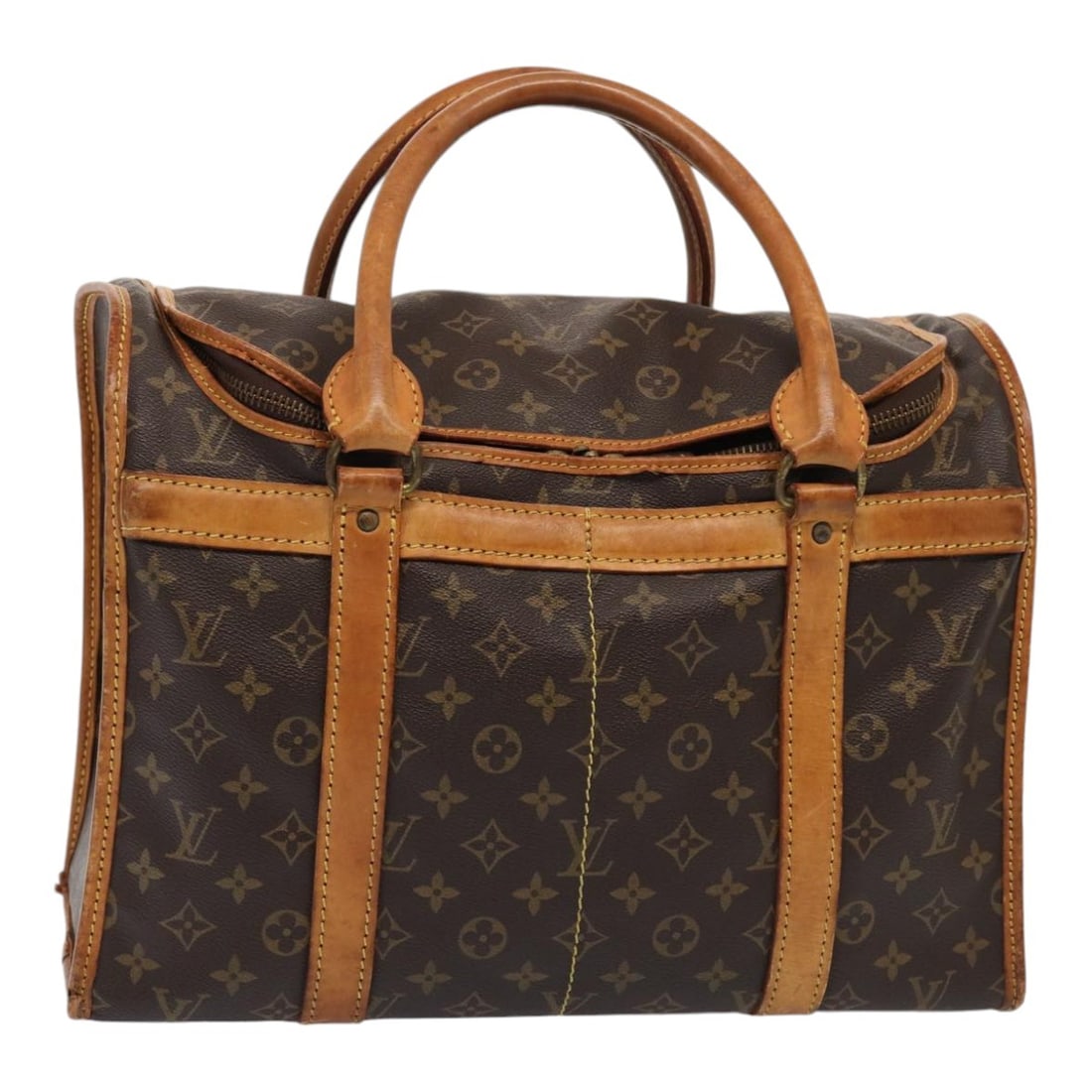LOUIS VUITTON Monogram Sac Shan 40 Vintage Pet Carrier M42024 Auth (1 of 18)