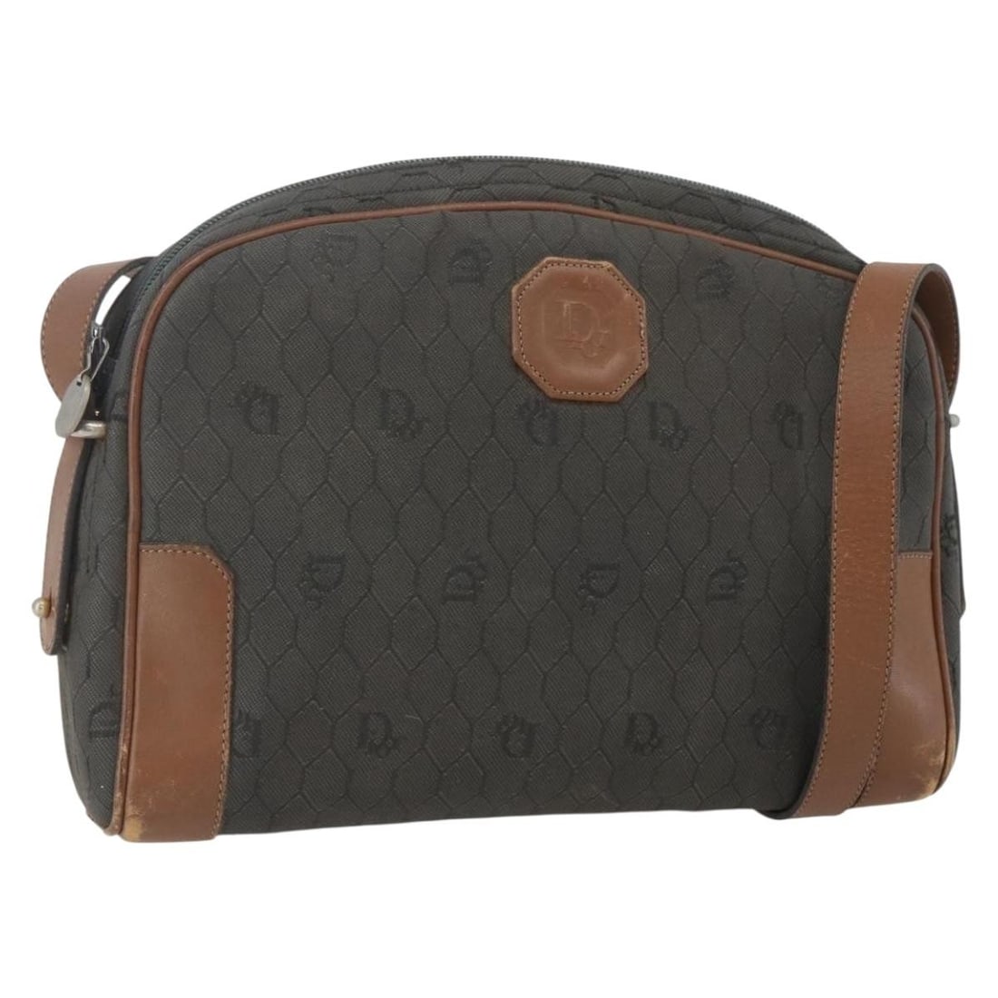 Christian Dior Gray Honeycomb Canvas Shoulder Bag Authentic: Christian Dior Gray Honeycomb Canvas Shoulder Bag Authentic Introducing the Christian Dior Honeycomb Canvas Shoulder Bag, a stylish and practical accessory crafted in France. This shoulder bag is made