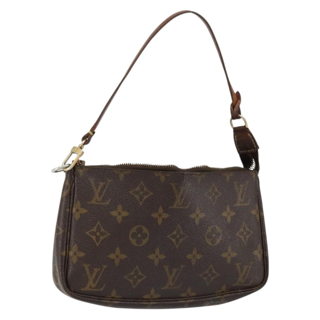 LOUIS VUITTON Monogram Pochette Accessoires Pouch M51980 Authentic France: LOUIS VUITTON Monogram Pochette Accessoires Pouch M51980 Authentic France This LOUIS VUITTON Monogram Pochette Accessoires Pouch is a stylish accessory that showcases the brand's iconic Monogram Canva