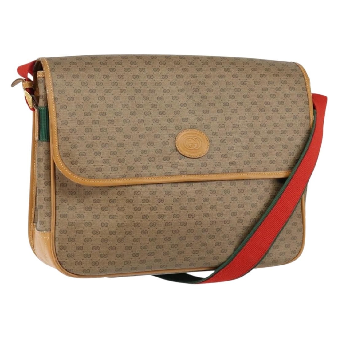 GUCCI Micro GG Supreme Web Shoulder Bag Beige PVC 019 39 0151 Auth (1 of 18)