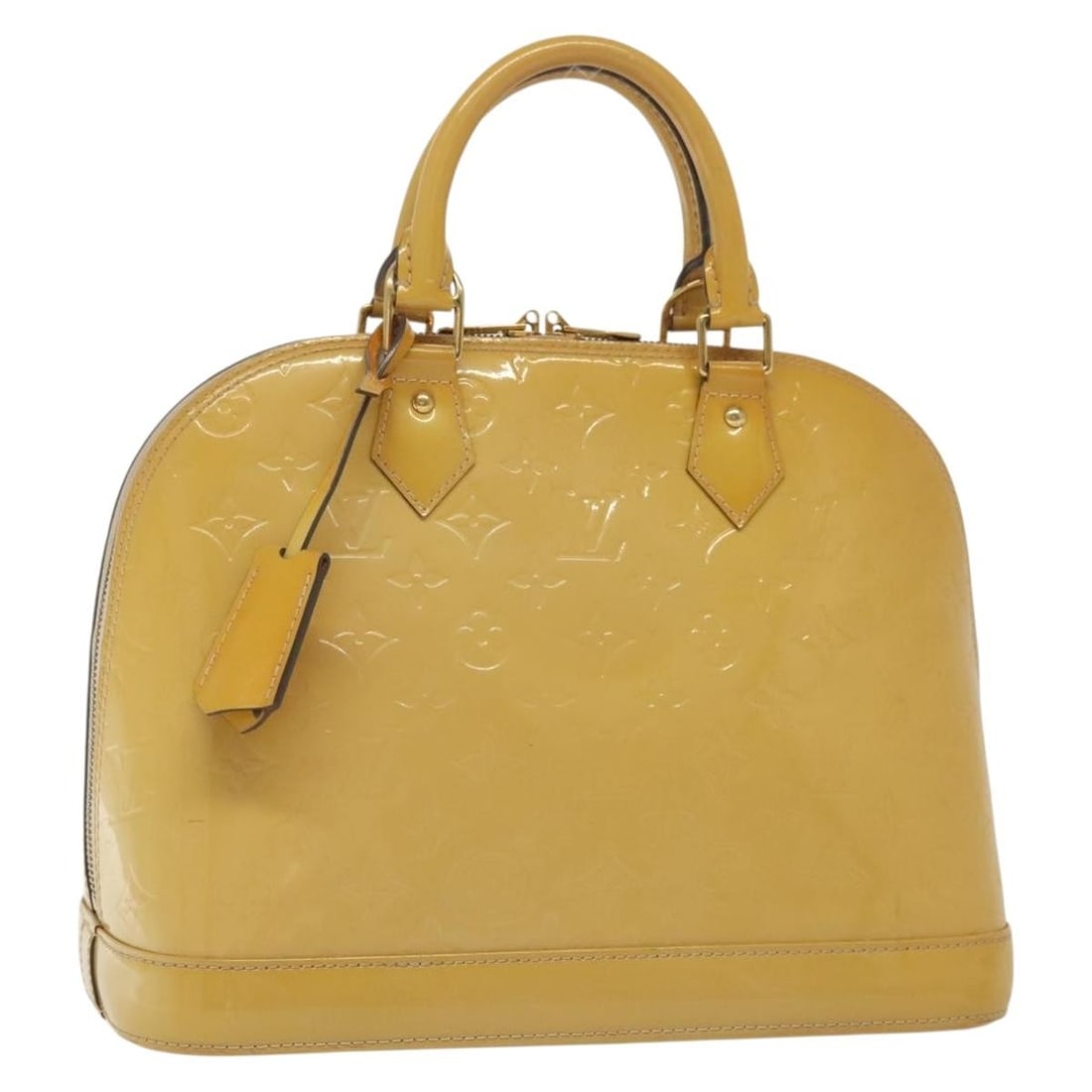 LOUIS VUITTON Monogram Vernis Alma PM Hand Bag Rose Angelique M90062 Auth (1 of 18)