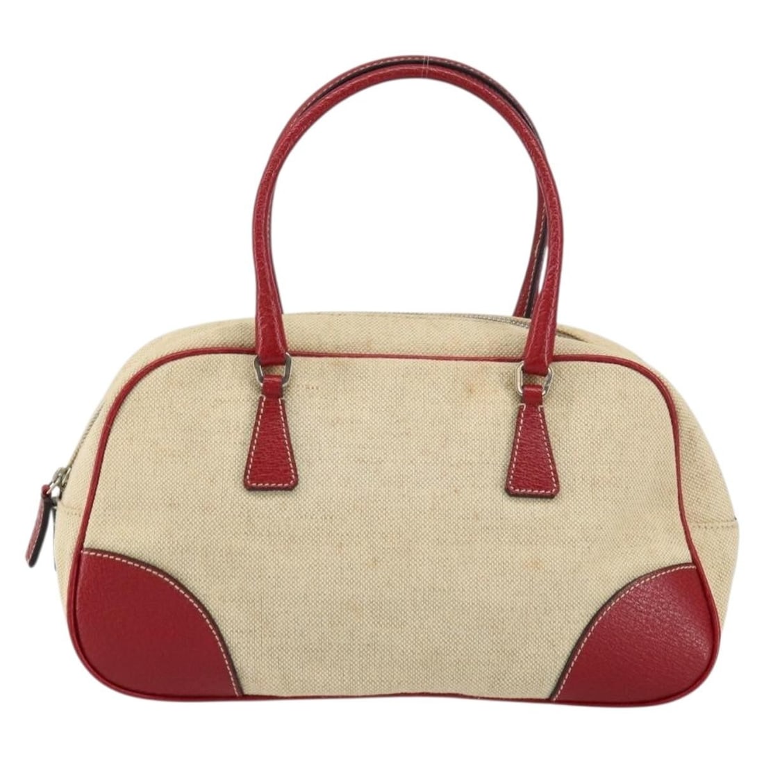 Prada Beige Bowler Style Handbag with Dual Handles (1 of 2)