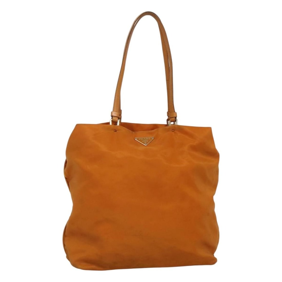 PRADA Nylon Shoulder Bag Orange Gold Made in Italy (1 of 18)