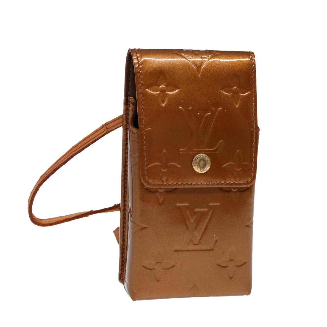 Louis Vuitton Monogram Vernis Bronze Cigarette Case M91156 Auth (1 of 18)