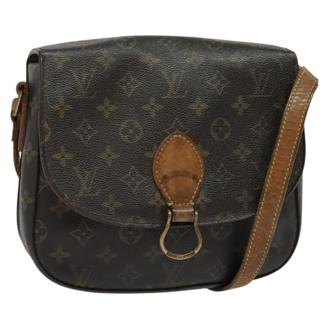LOUIS VUITTON Monogram Saint Cloud GM Shoulder Bag M51242 Auth France: LOUIS VUITTON Monogram Saint Cloud GM Shoulder Bag M51242 Auth France The LOUIS VUITTON Monogram Saint Cloud GM Shoulder Bag (M51242) is a stylish and functional accessory, crafted from durable Monogr