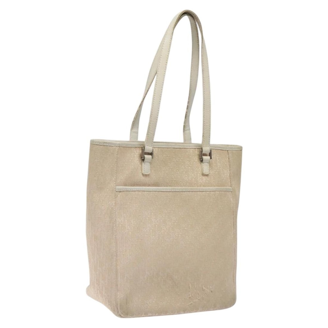 Christian Dior Pink Silver Trotter Canvas Tote Bag Auth 06RU 0094 (1 of 18)