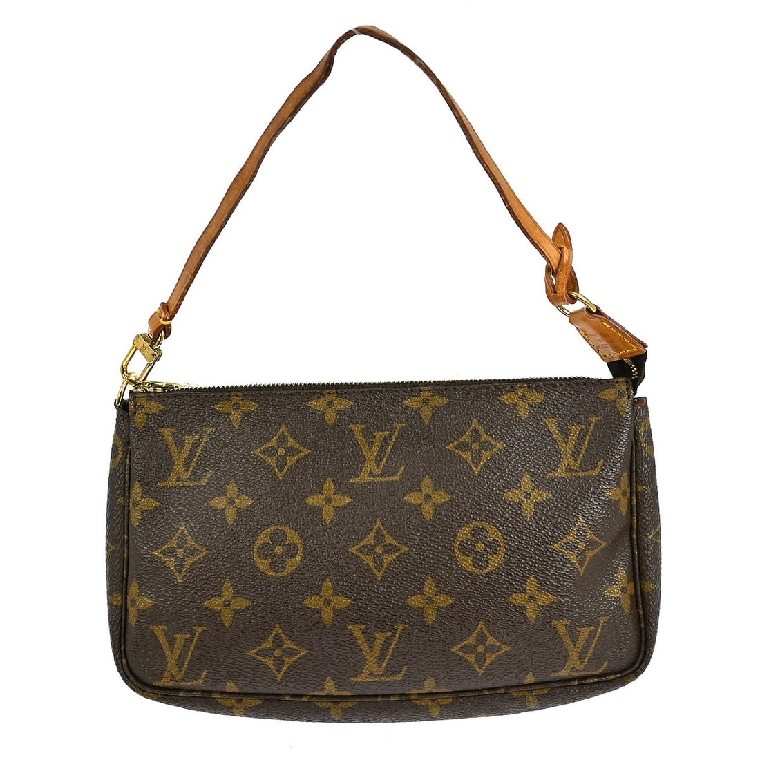 Louis Vuitton Monogram Pouch Handbag M51980 Vintage Brown (1 of 6)