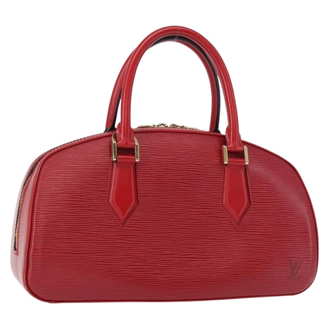 LOUIS VUITTON Epi Leather Jasmine Hand Bag Red M52087 Authentic (1 of 18)