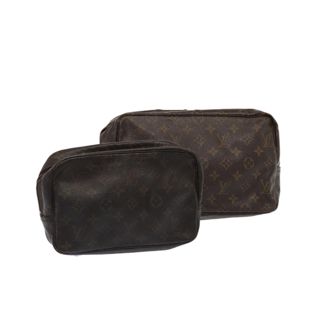 LOUIS VUITTON Monogram Trousse Toilette Clutch Bag Set of 2 Auth (1 of 18)