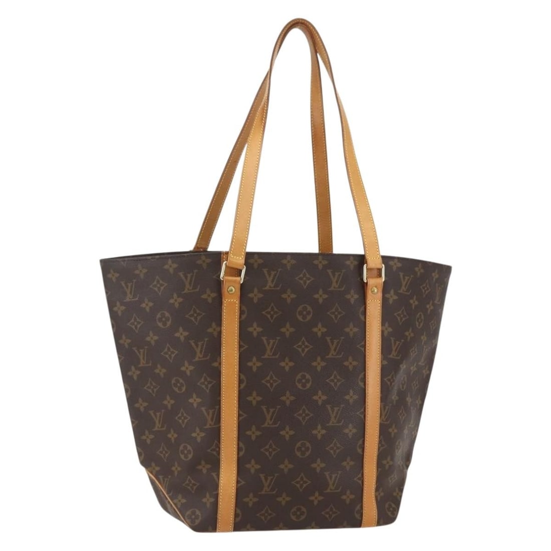 LOUIS VUITTON Monogram Sac Shopping Tote Bag M51108 Auth France: LOUIS VUITTON Monogram Sac Shopping Tote Bag M51108 Auth France Presenting the LOUIS VUITTON Monogram Sac Shopping Tote Bag, a timeless accessory crafted in France. This tote features the iconic Monog