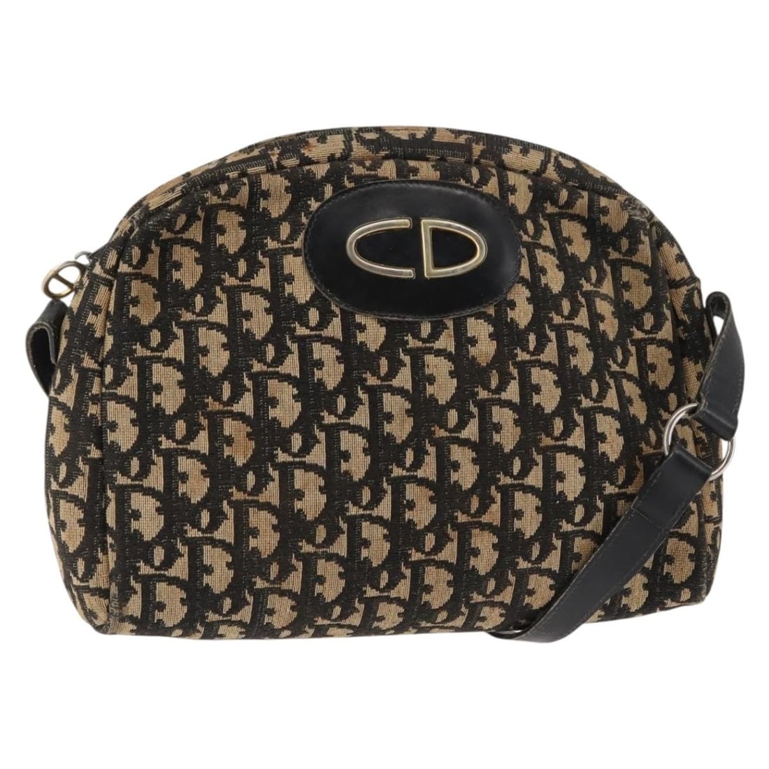 Christian Dior Navy Gold Trotter Canvas Shoulder Bag Auth: Christian Dior Navy Gold Trotter Canvas Shoulder Bag Auth This elegant Christian Dior Trotter Canvas Shoulder Bag combines sophistication with practicality. Crafted in France, it features a striking n
