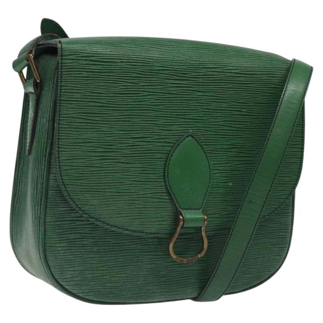 LOUIS VUITTON Epi Saint Cloud GM Green Shoulder Bag M52194 Auth (1 of 18)