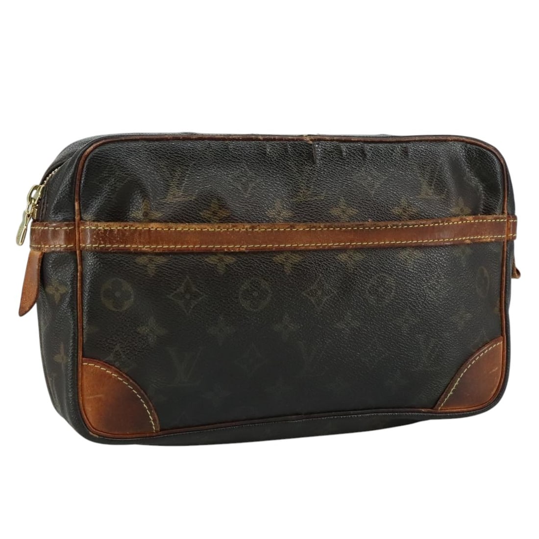 Authentic Louis Vuitton Monogram Compiegne 28 Clutch Bag M51845: Authentic Louis Vuitton Monogram Compiegne 28 Clutch Bag M51845 This LOUIS VUITTON Monogram Compiegne 28 Clutch Bag is a stylish accessory crafted from durable Monogram Canvas, showcasing the iconic L