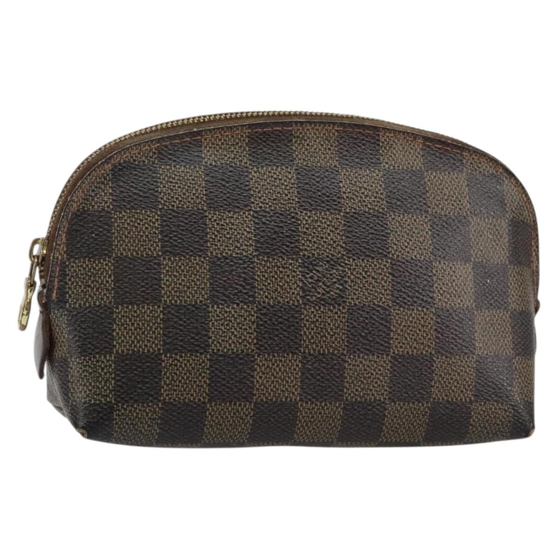 Louis Vuitton Damier Ebene Pochette Cosmetic Pouch N47516 Made in Spain: Louis Vuitton Damier Ebene Pochette Cosmetic Pouch N47516 Made in Spain Elevate your accessory collection with the LOUIS VUITTON Damier Ebene Pochette Cosmetic PM Pouch. Crafted from durable Damier Eb