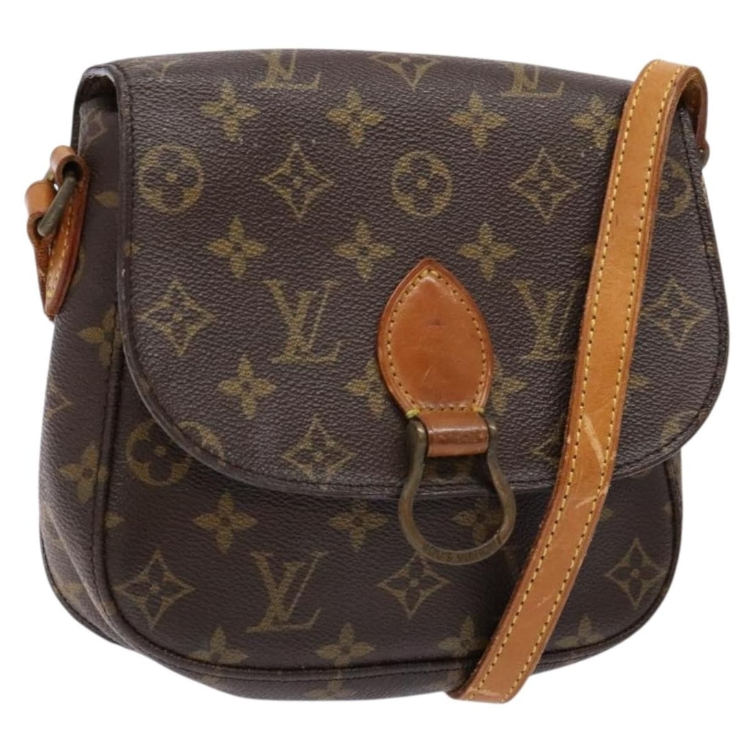 LOUIS VUITTON Monogram Saint Cloud MM Shoulder Bag M51243 Made in France (1 of 18)