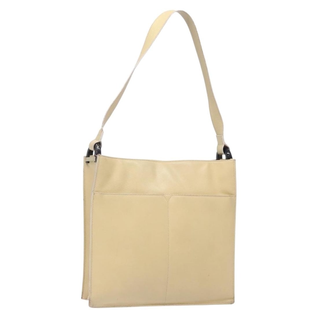 GUCCI Leather Shoulder Bag Beige Gold 001 3444 1801 Authentic Italy (1 of 18)