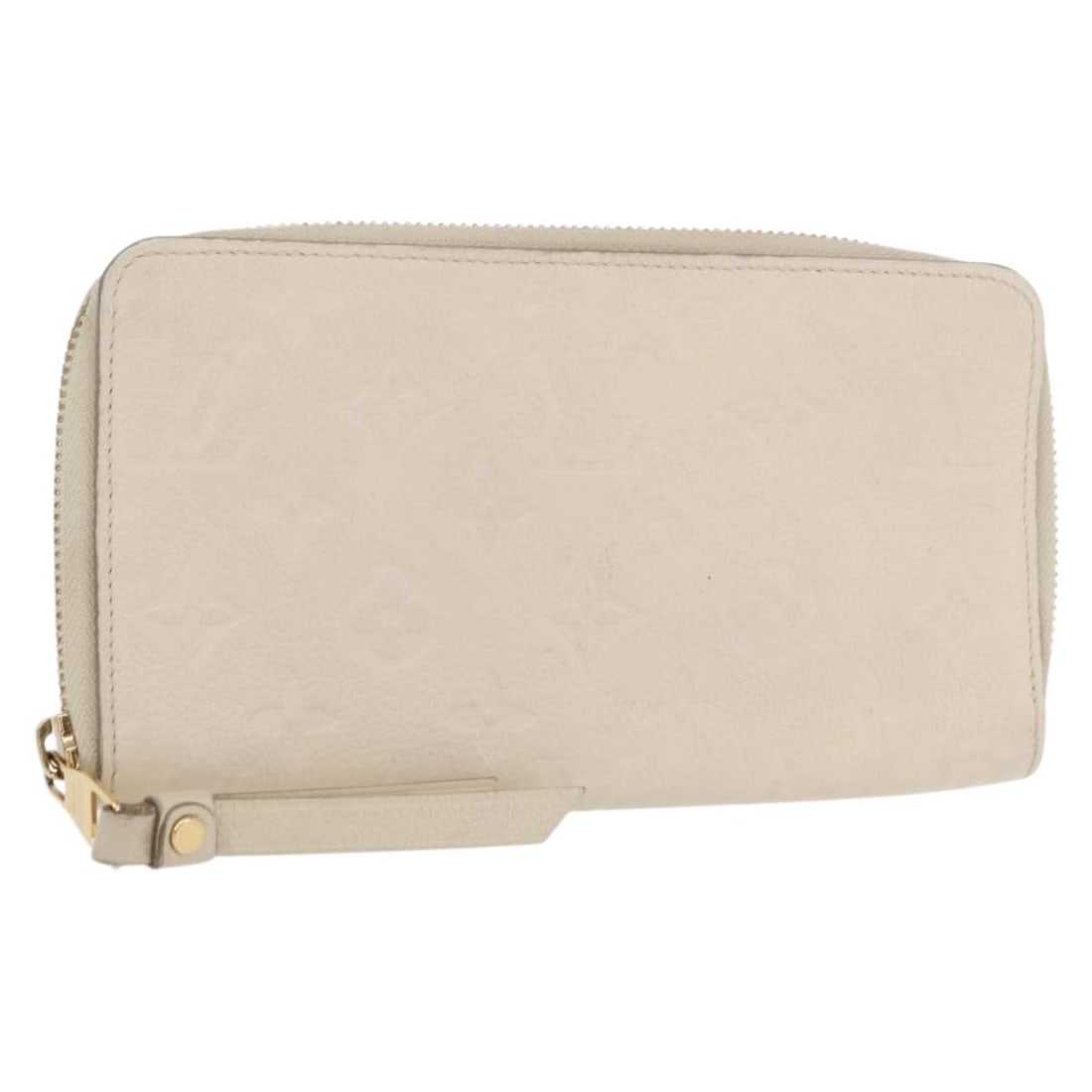 LOUIS VUITTON Monogram Empreinte Zippy Wallet White TN0146 Auth France: LOUIS VUITTON Monogram Empreinte Zippy Wallet White TN0146 Auth France This LOUIS VUITTON Monogram Empreinte Zippy Wallet is a stylish long wallet crafted from luxurious Monogram Empreinte leather in