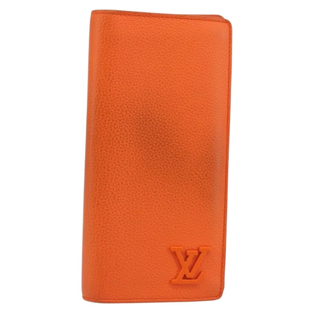 LOUIS VUITTON Aerogram Braza Long Wallet Leather Orange M81153 Auth (1 of 18)