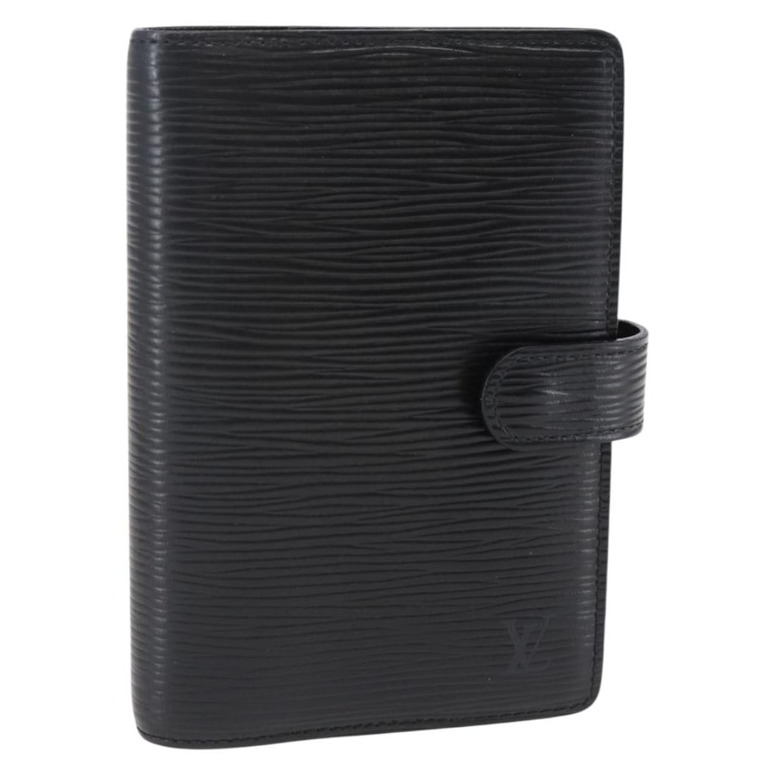 Louis Vuitton Black Epi Leather Agenda PM Day Planner Cover R20052 Auth (1 of 18)
