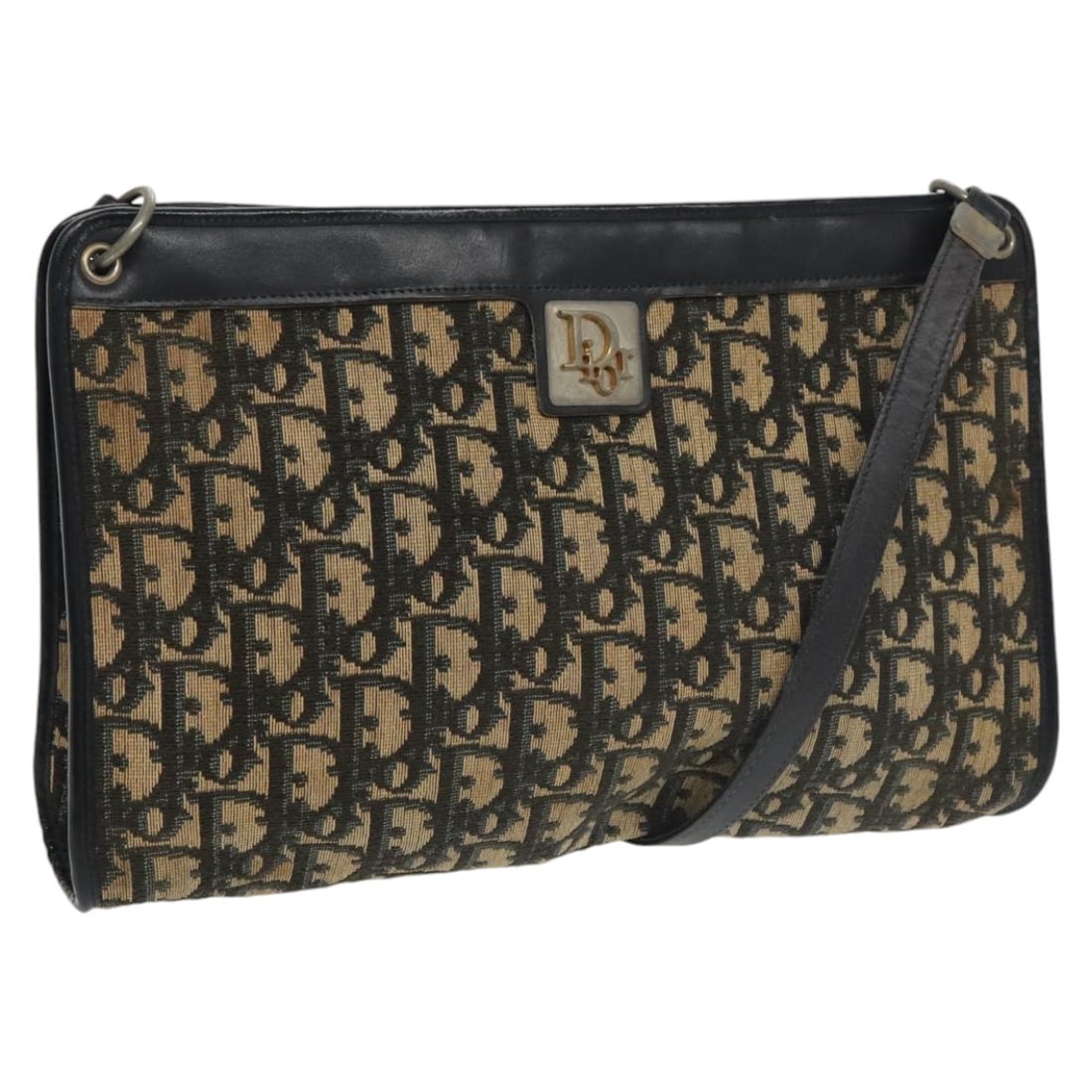 Christian Dior Navy Trotter Canvas Shoulder Bag Authenticated (1 of 18)