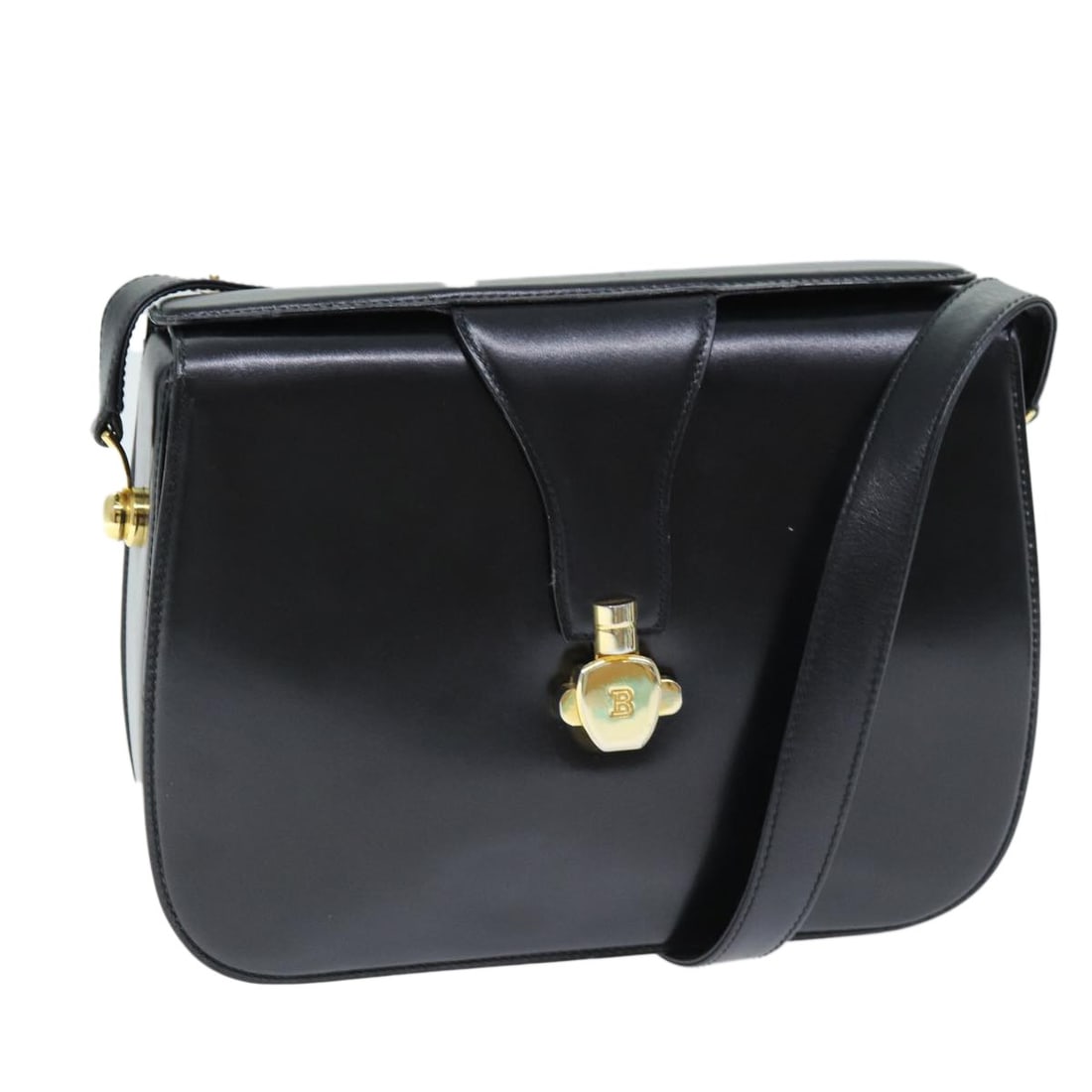 BALLY Black Leather Shoulder Bag Made in Italy (1 of 18)