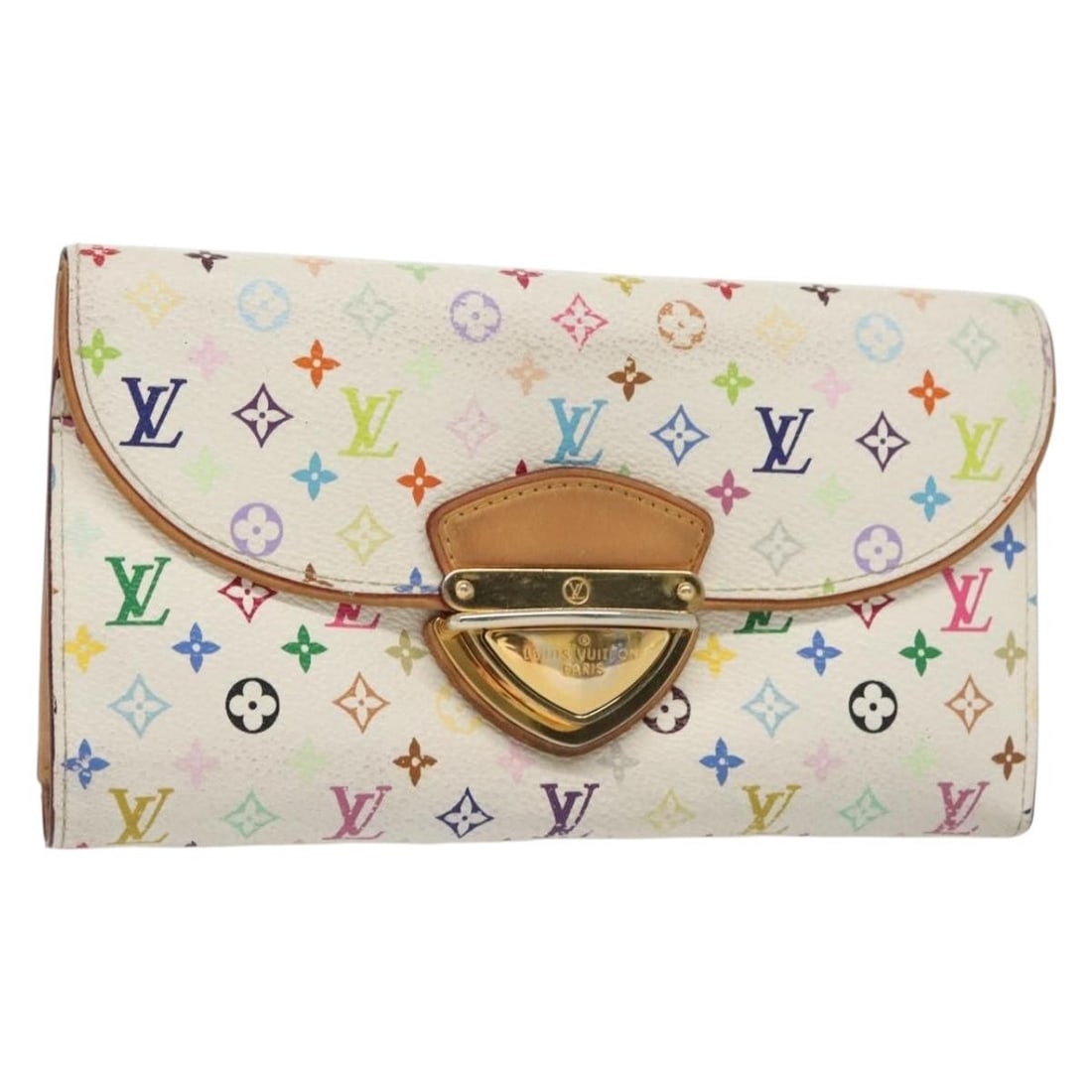 Louis Vuitton Multicolor Wallet Portefeuille Eugenie White M60053 Auth: Louis Vuitton Multicolor Wallet Portefeuille Eugenie White M60053 Auth This authentic LOUIS VUITTON Multicolor Portefeuille Eugenie Wallet is a stylish long wallet crafted from Monogram Multicolor Can