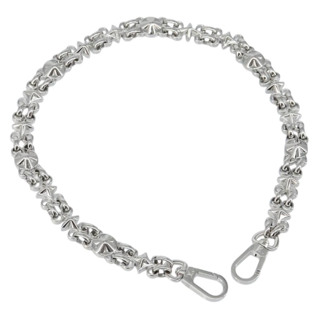 LOUIS VUITTON Dauphine Silver Stainless Steel Shoulder Strap Auth 152703A: LOUIS VUITTON Dauphine Silver Stainless Steel Shoulder Strap Auth 152703A This LOUIS VUITTON Dauphine Shoulder Strap is a luxurious accessory crafted from high-quality stainless steel in a sleek silve