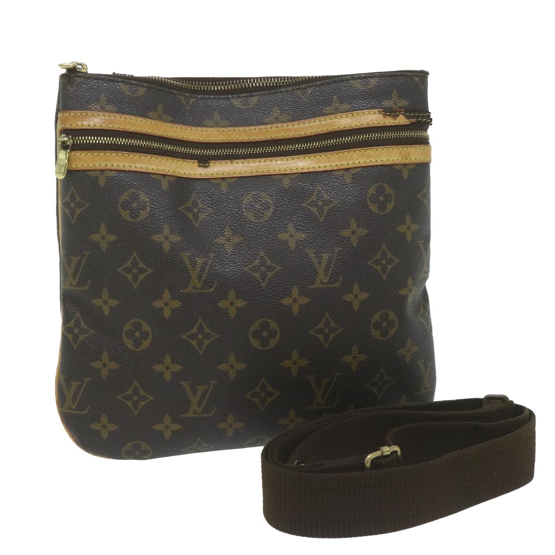 LOUIS VUITTON Monogram Pochette Bosphore Shoulder Bag M40044 Auth: LOUIS VUITTON Monogram Pochette Bosphore Shoulder Bag M40044 Auth This authentic LOUIS VUITTON Monogram Pochette Bosphore Shoulder Bag (M40044) is crafted from durable Monogram Canvas and features a c