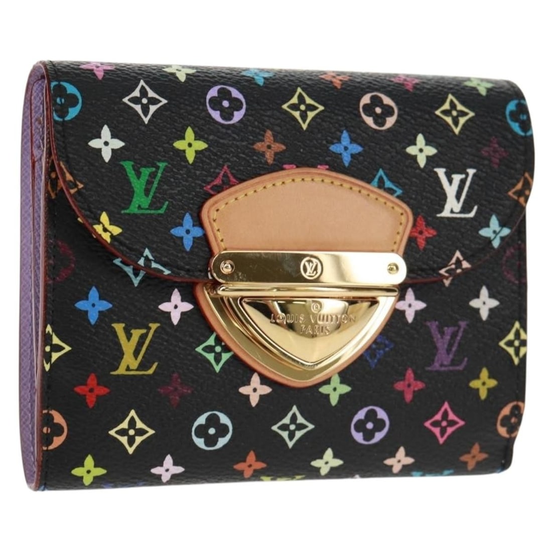 Louis Vuitton Multicolor Canvas Joy Bifold Wallet Black M60282 France (1 of 18)