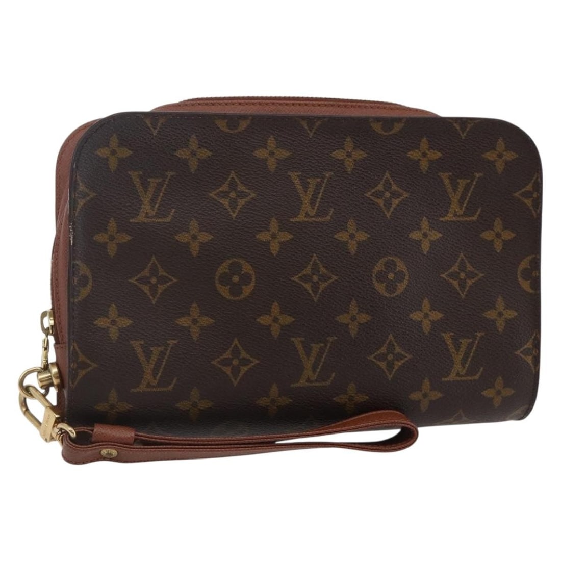 Authentic LOUIS VUITTON Monogram Orsay Clutch Bag M51790 France: Authentic LOUIS VUITTON Monogram Orsay Clutch Bag M51790 France This authentic Louis Vuitton Monogram Orsay Clutch Bag (M51790) is a stylish accessory that showcases the iconic Monogram Canvas. Crafte