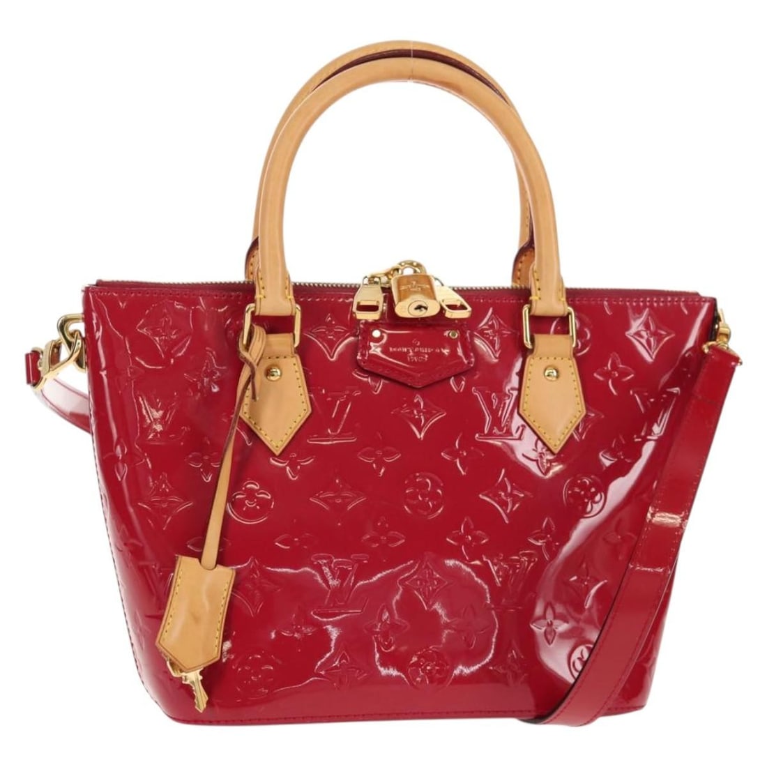 LOUIS VUITTON Vernis Montebello PM Hand Bag Rose Indian M90166 Authentic: LOUIS VUITTON Vernis Montebello PM Hand Bag Rose Indian M90166 Authentic This Louis Vuitton Vernis Montebello PM Hand Bag is a stylish and functional accessory crafted from luxurious patent leather in