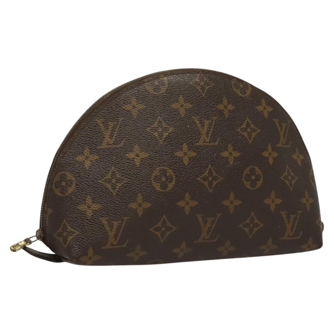 LOUIS VUITTON Monogram Cosmetic Pouch M47520 Made in France: LOUIS VUITTON Monogram Cosmetic Pouch M47520 Made in France This authentic LOUIS VUITTON Monogram Trousse Demi Ronde Cosmetic Pouch (M47520) is a stylish and practical accessory for your cosmetics. Cr
