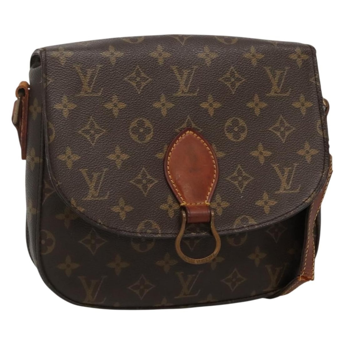 LOUIS VUITTON Monogram Saint Cloud GM Shoulder Bag M51242 Auth France: LOUIS VUITTON Monogram Saint Cloud GM Shoulder Bag M51242 Auth France The Louis Vuitton Monogram Saint Cloud GM Shoulder Bag is a stylish and functional accessory that embodies luxury and practicality