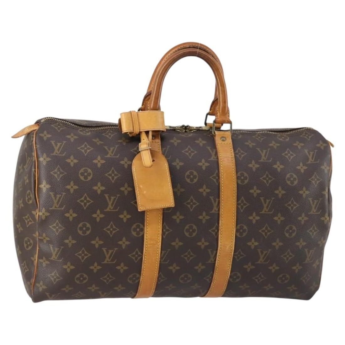 LOUIS VUITTON Monogram Keepall 45 Boston Bag M41428 Authentic (1 of 18)