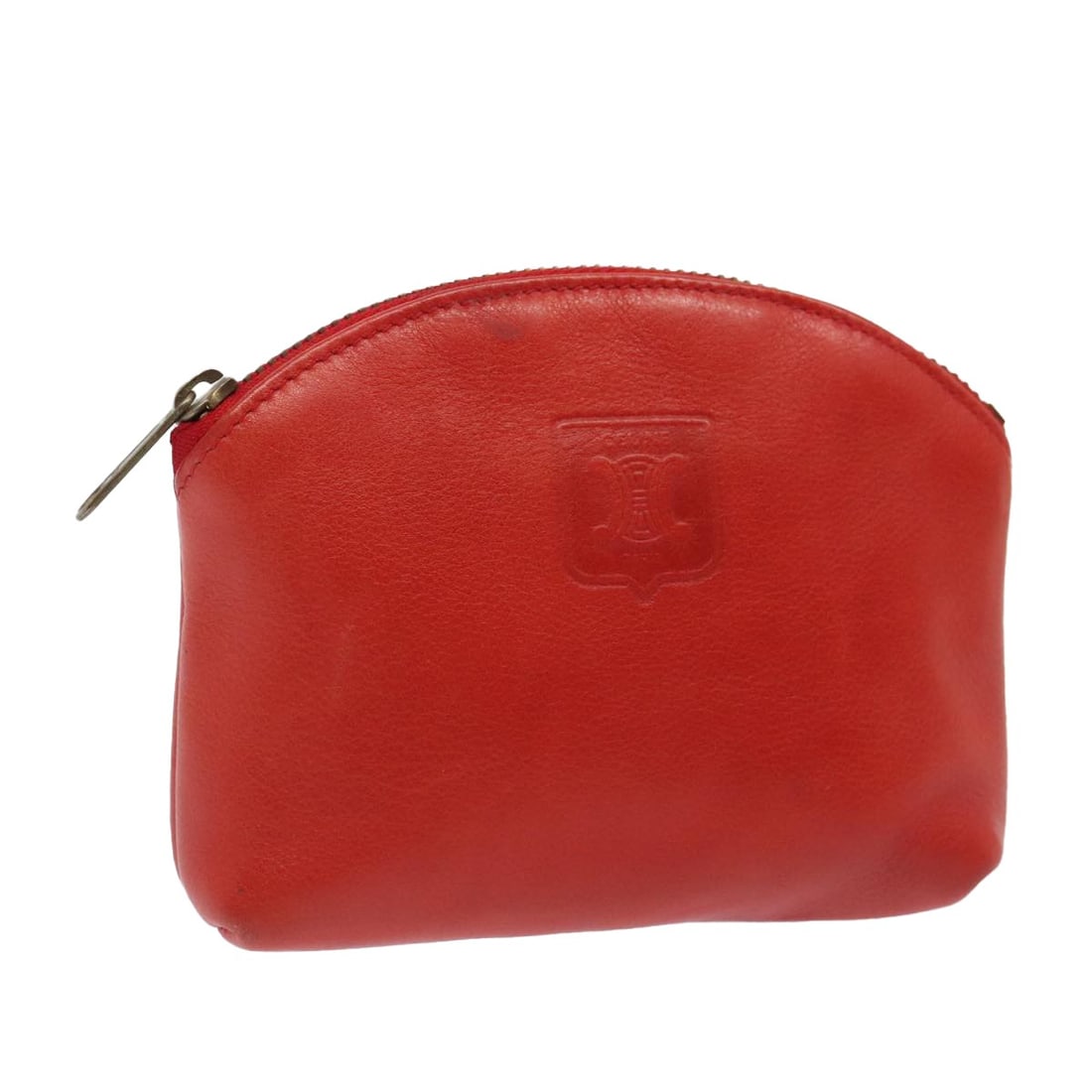 CELINE Red Leather Pouch Made in Italy (1 of 17)