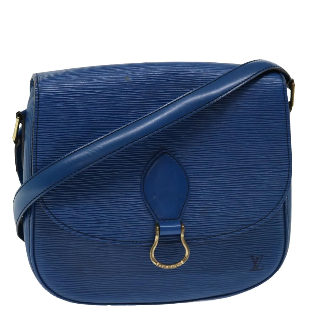 Authentic LOUIS VUITTON Epi Saint Cloud GM Blue Shoulder Bag M52195: Authentic LOUIS VUITTON Epi Saint Cloud GM Blue Shoulder Bag M52195 This authentic Louis Vuitton Epi Saint Cloud GM Shoulder Bag is a stylish accessory crafted from durable Epi leather in a vibrant bl