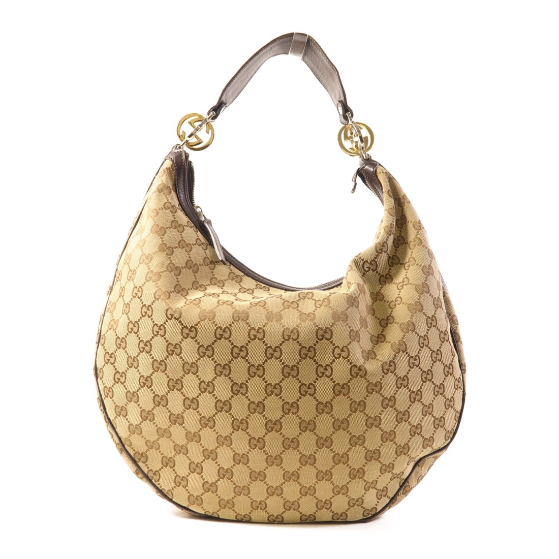 GUCCI GG Canvas Shoulder Bag 232945 Brown Italy (1 of 16)