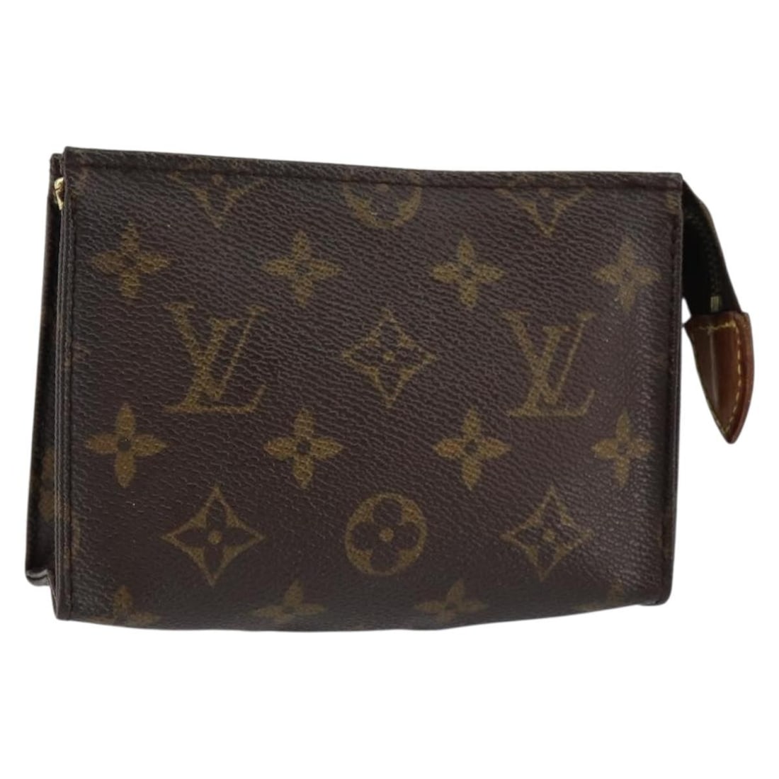 LOUIS VUITTON Monogram Poche Toilette Pouch M47546 Authenticated: LOUIS VUITTON Monogram Poche Toilette Pouch M47546 Authenticated This authentic LOUIS VUITTON Monogram Poche Toilette 15 Pouch (M47546) showcases the iconic monogram canvas, a hallmark of luxury and s