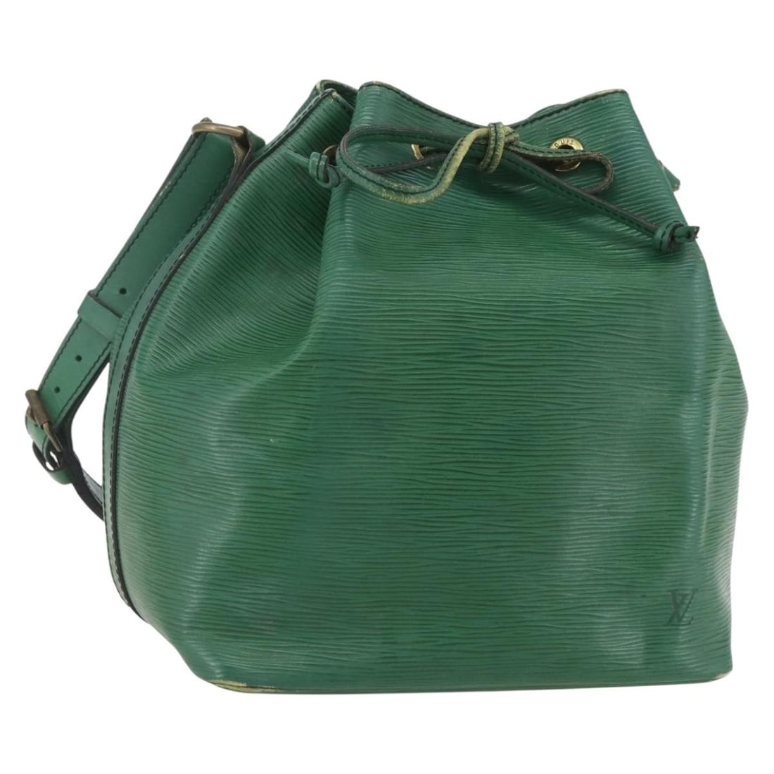 Louis Vuitton Epi Leather Petit Noe Green Shoulder Bag M44104 France (1 of 18)