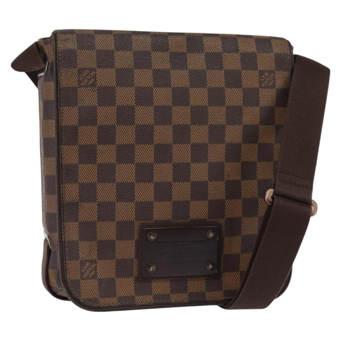 Authentic Louis Vuitton Damier Ebene Brooklyn PM Shoulder Bag N51210: Authentic Louis Vuitton Damier Ebene Brooklyn PM Shoulder Bag N51210 The LOUIS VUITTON Damier Ebene Brooklyn PM Shoulder Bag is a stylish accessory designed for everyday use. Crafted from Damier Ebene