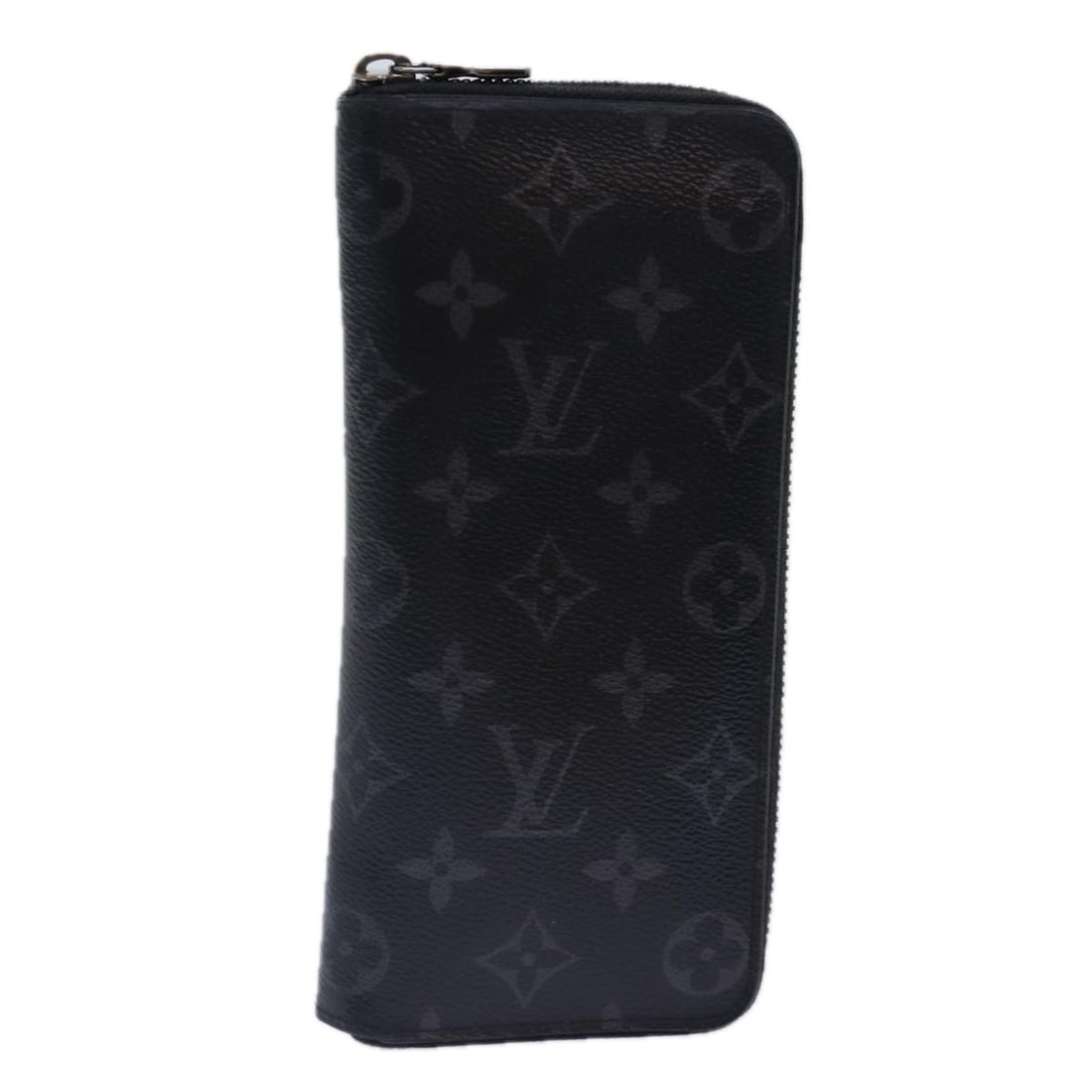 LOUIS VUITTON Monogram Eclipse Zippy Vertical Wallet M62295 Auth (1 of 18)