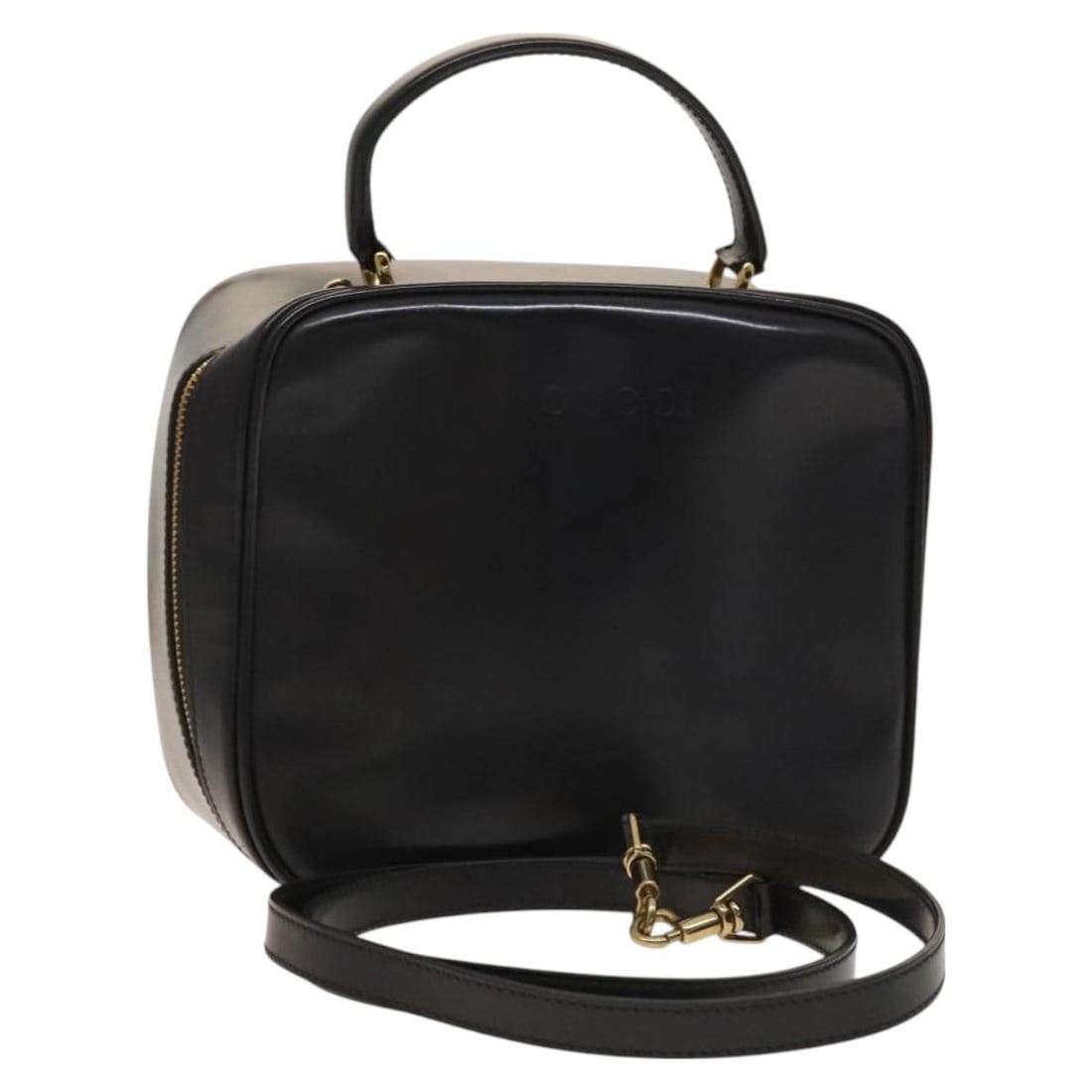 GUCCI Bamboo Hand Bag Patent Leather Gold Dark Gray 000 3270 0323 Auth: GUCCI Bamboo Hand Bag Patent Leather Gold Dark Gray 000 3270 0323 Auth This authentic GUCCI Bamboo Bag is crafted from luxurious patent leather, showcasing an elegant combination of gold and dark gray
