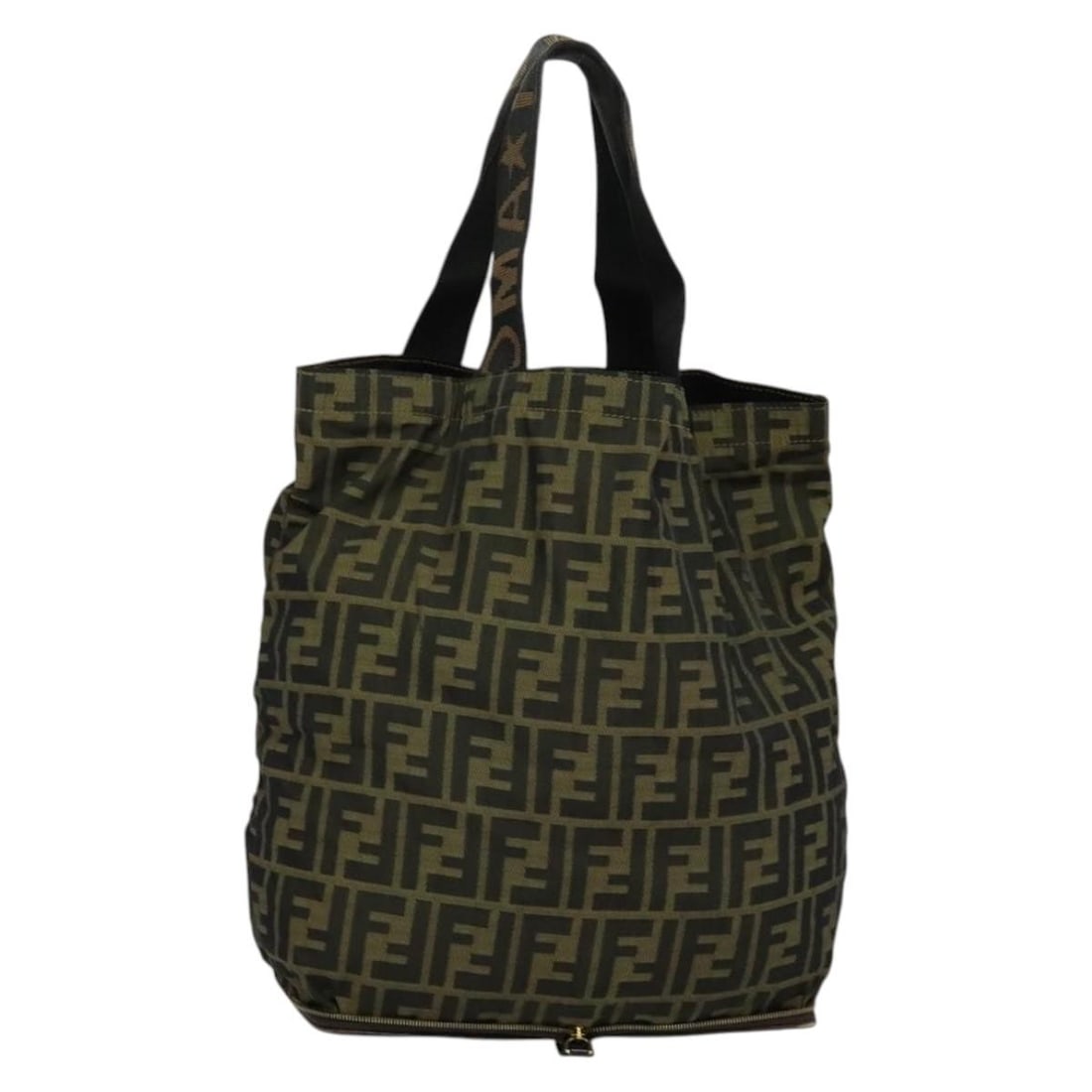 FENDI Zucca Canvas Tote Bag Black Brown Made in Italy (1 of 18)