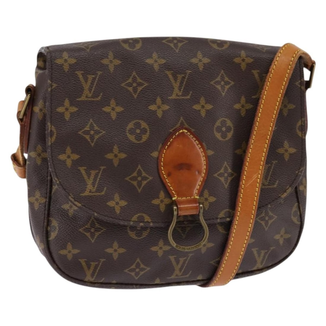 LOUIS VUITTON Monogram Saint Cloud GM Shoulder Bag M51242 Auth France: LOUIS VUITTON Monogram Saint Cloud GM Shoulder Bag M51242 Auth France This LOUIS VUITTON Monogram Saint Cloud GM Shoulder Bag (Model M51242) is a stylish accessory crafted from durable Monogram Canvas