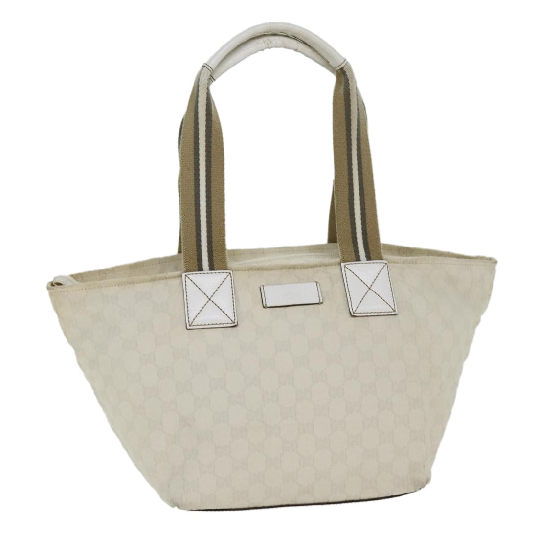 GUCCI GG Canvas Tote Bag White 131230 Made in Italy (1 of 18)