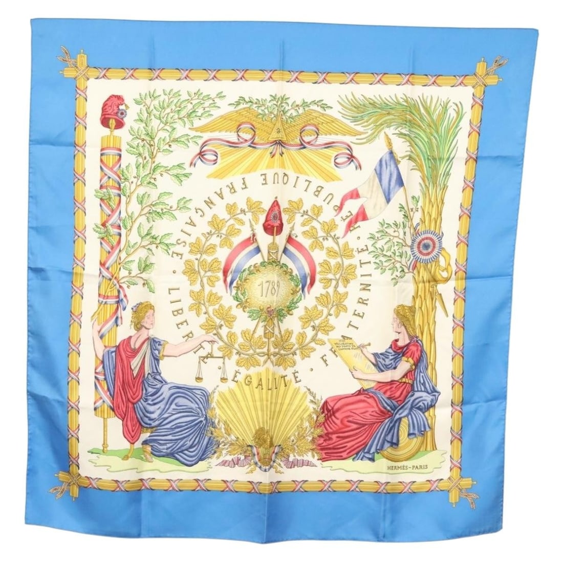 HERMES Carre 90 Silk Scarf LIBERTE EGALITE FRATERNITE France (1 of 14)