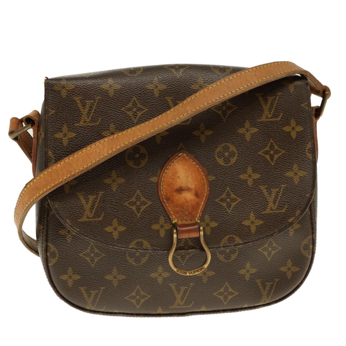 LOUIS VUITTON Monogram Saint Cloud GM Shoulder Bag M51242 Authentic (1 of 18)