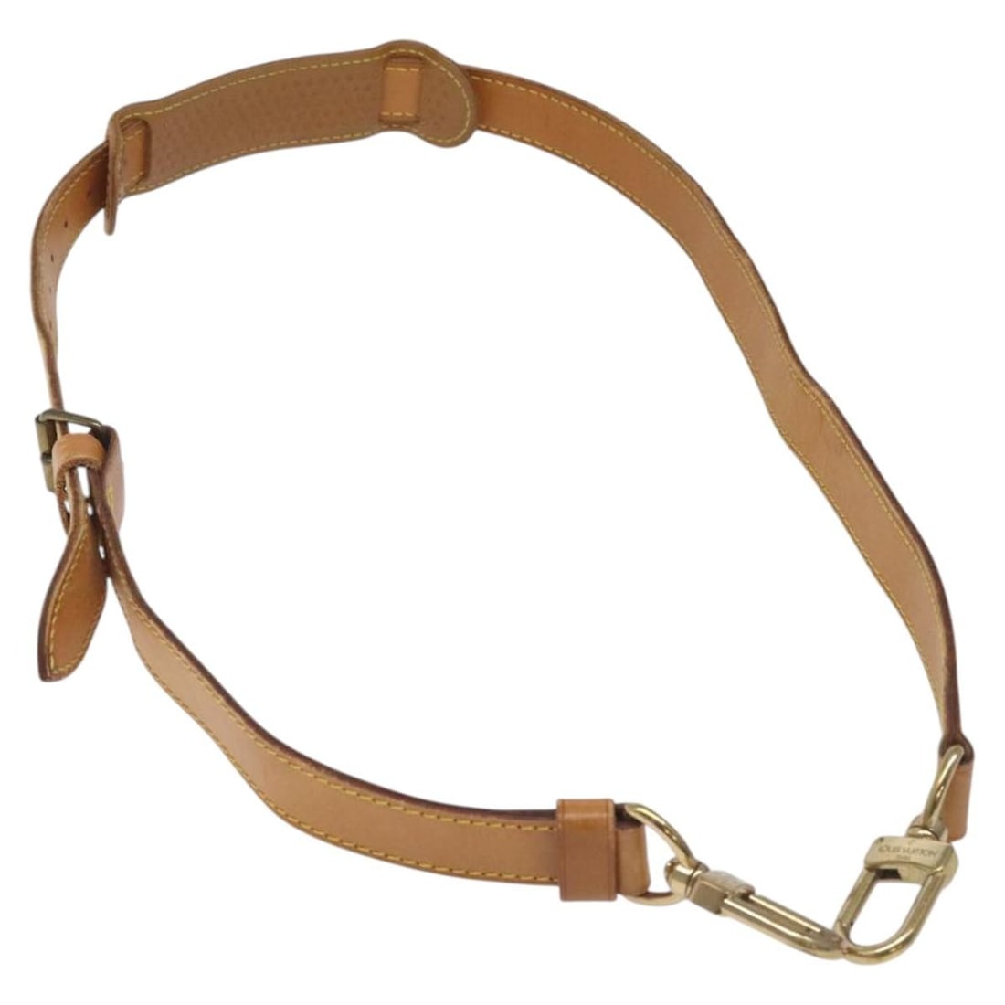 Beige Leather Shoulder Strap by Louis Vuitton Adjustable Length 32.3 to 39.8 Inches (1 of 13)