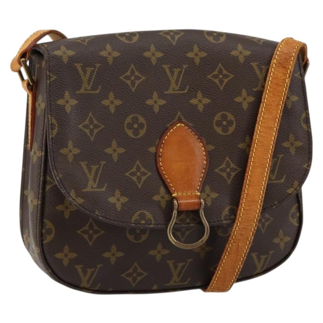 LOUIS VUITTON Monogram Saint Cloud GM Shoulder Bag M51242 Auth: LOUIS VUITTON Monogram Saint Cloud GM Shoulder Bag M51242 Auth Introducing the LOUIS VUITTON Monogram Saint Cloud GM Shoulder Bag, a stylish and functional accessory crafted from durable monogram canv
