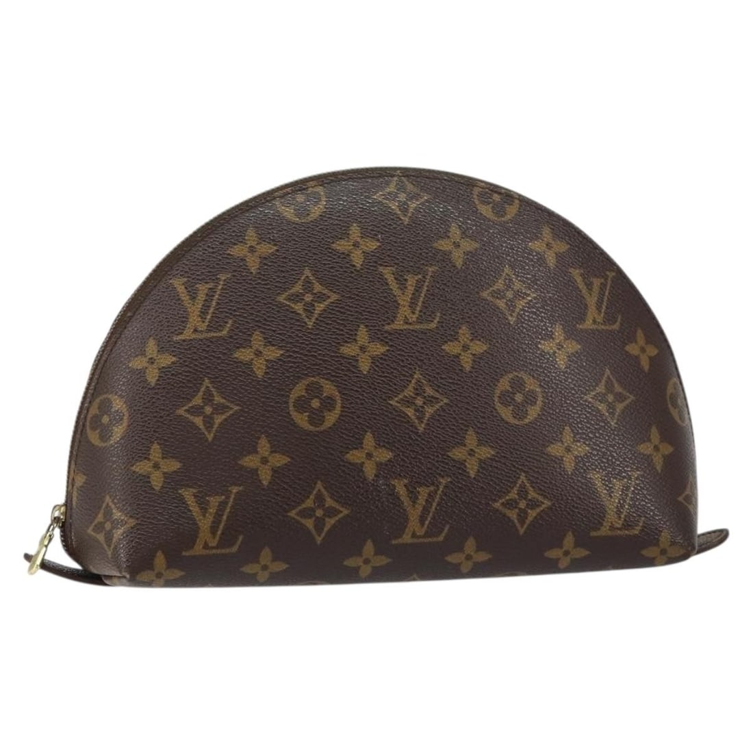 LOUIS VUITTON Monogram Cosmetic Pouch M47520 Auth France: LOUIS VUITTON Monogram Cosmetic Pouch M47520 Auth France This LOUIS VUITTON Monogram Trousse Demi Ronde Cosmetic Pouch is a stylish and practical accessory for your beauty essentials. Crafted in Franc